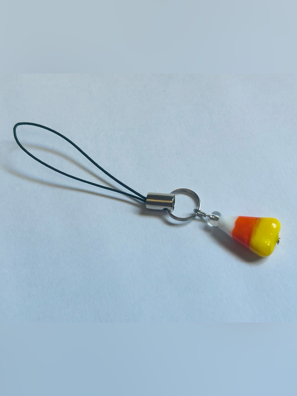 Small Candy Corn Charm - Bag Charm - Phone Charm